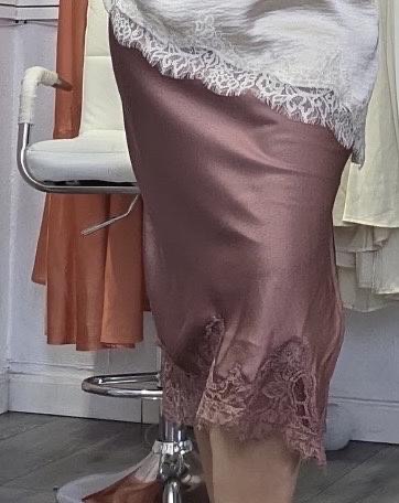 Falda, Satín, Rosa