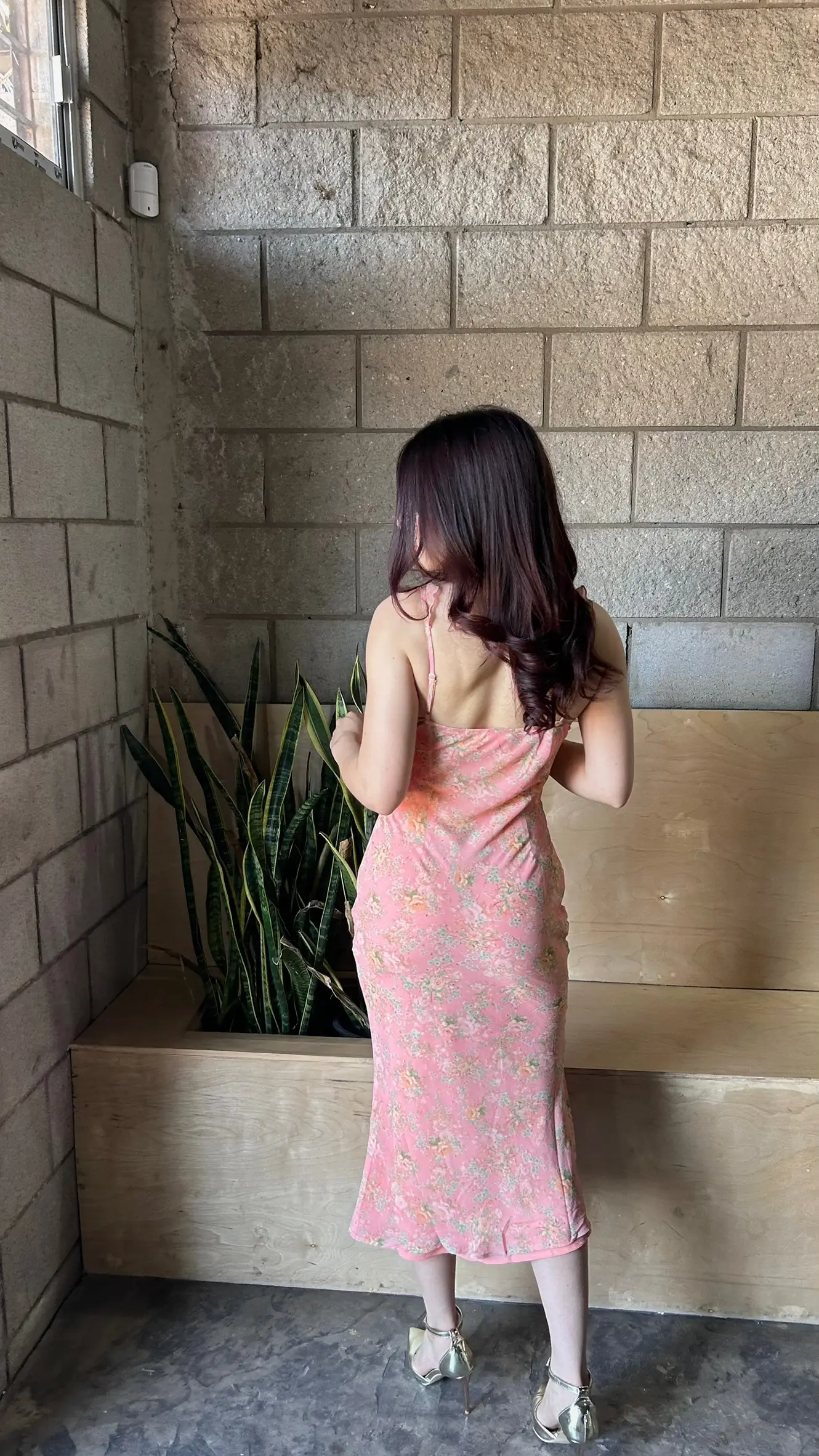 Vestido Midi Rosa Floral